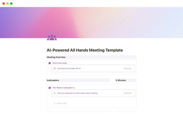 AI Powered All Hands Meeting