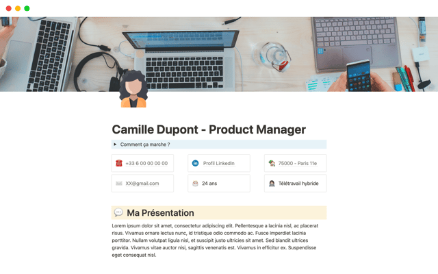 CV - Product Manager - Français