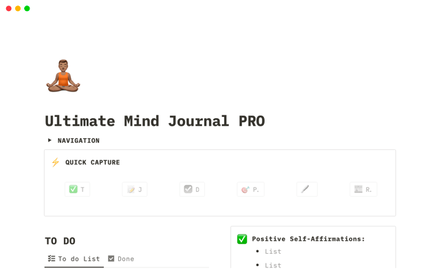 Ultimate Mind Journal - PRO