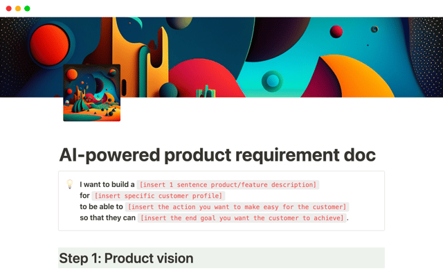 AI-powered Product Requirement Doc