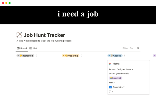Job Hunt Tracker