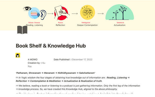 Book Shelf & Knowledge Hub