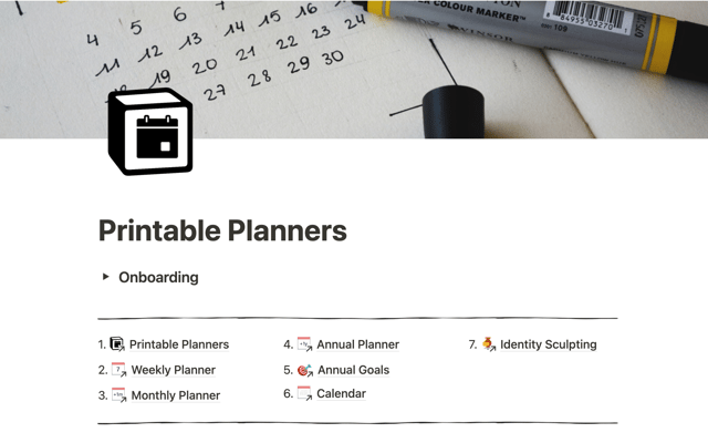 Printable & Digital Planners