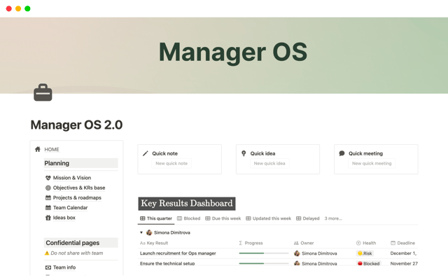 ManagerOS: Complete Pack for Effective Team Management