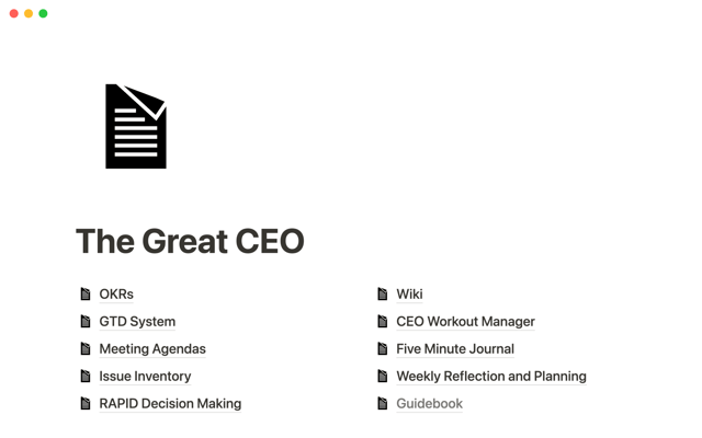 The Great CEO