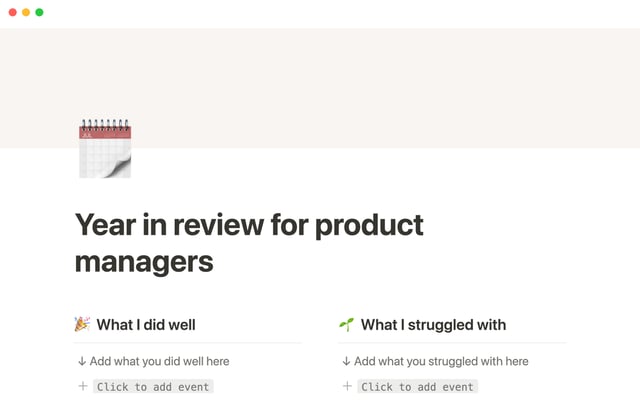 Year in review for product managers