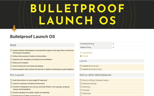 Bulletproof Launch OS