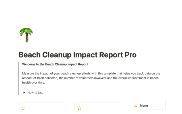 Beach Cleanup Impact Report