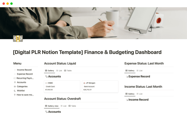 Finance & Budgeting Dashboard