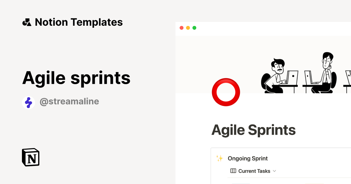 Agile sprints Notion Template