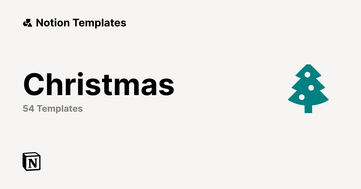 Best Christmas Templates from Notion