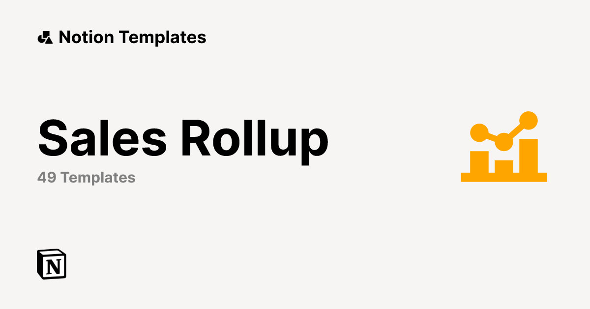 Best Sales Rollup Templates from Notion