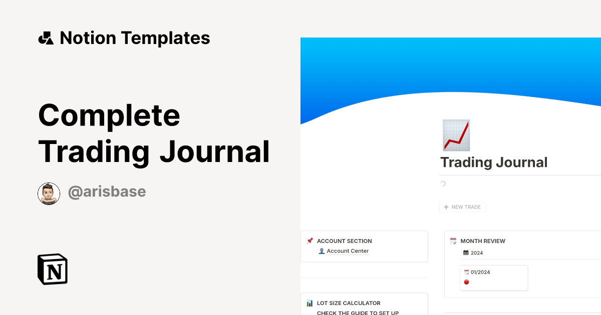 Complete Trading Journal Notion Template