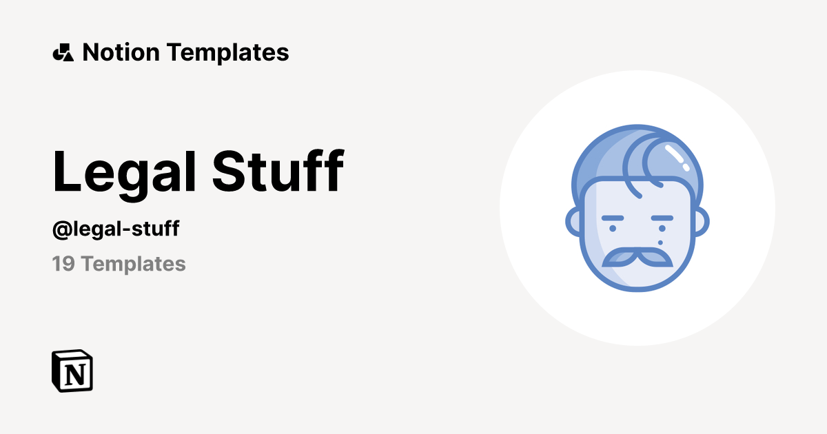 Legal Stuff Notion Template Creator