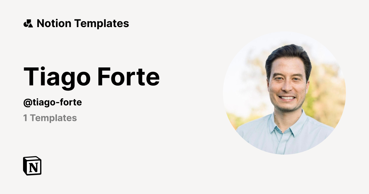 Tiago Forte | Notion Template Creator