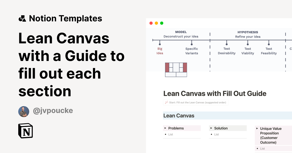 What is the Right Fill Order for a Lean Canvas?