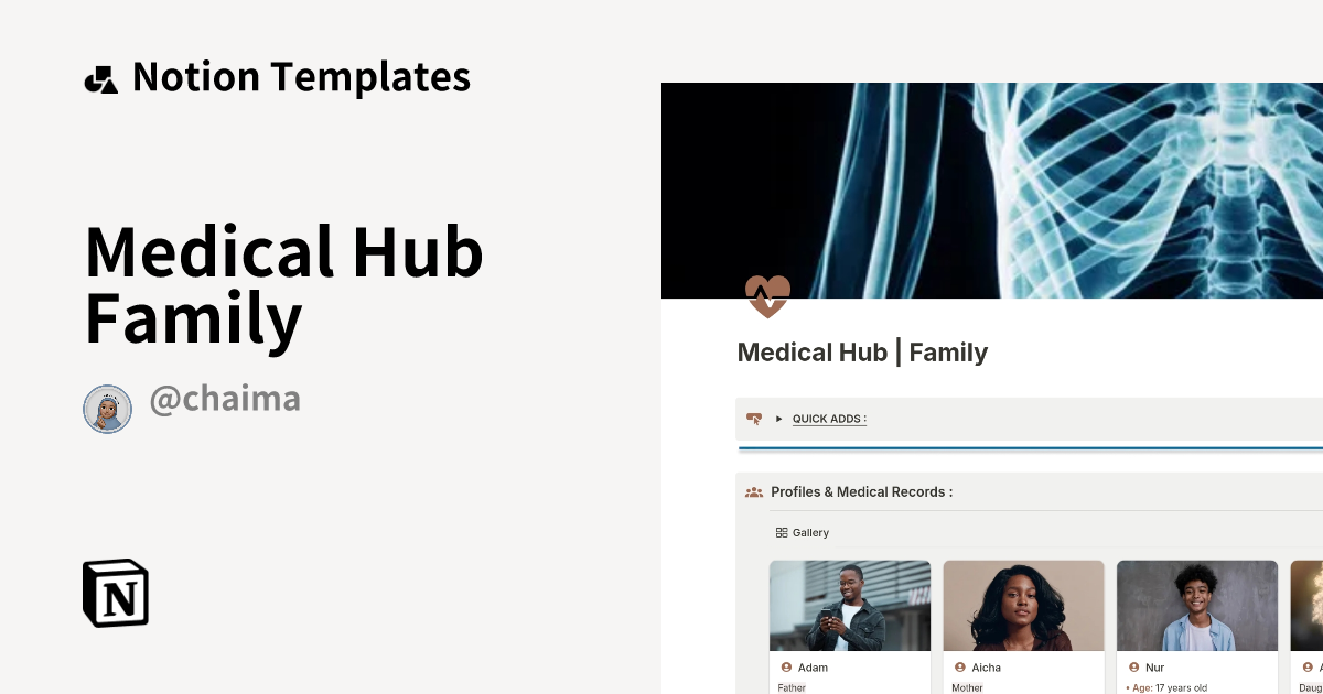 Medical Hub Family Notion Template