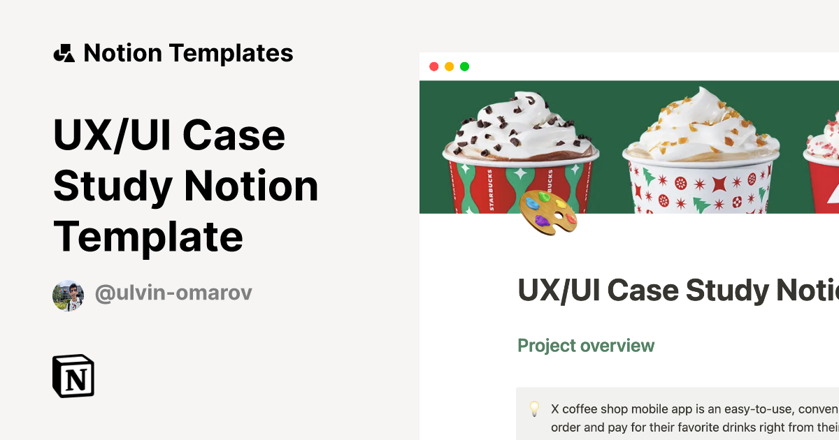 notion ux case study template