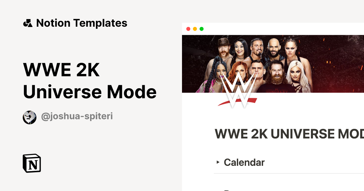 WWE 2K Universe Mode