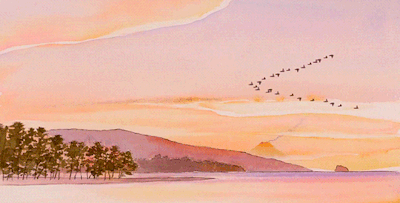 anime gifs  art  media  Anime scenery Anime scenery wallpaper Sunset  gif