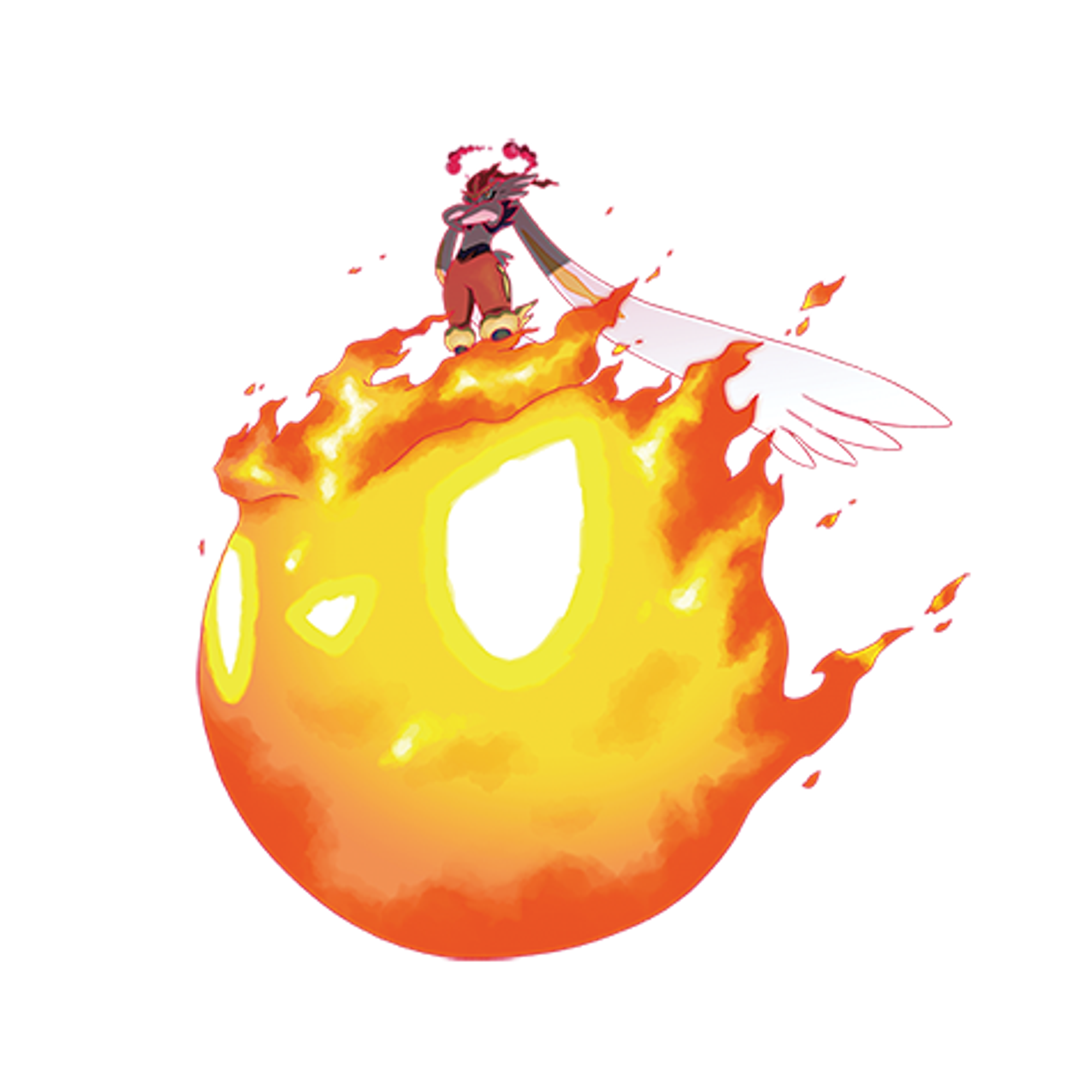 Infused with Cinderace’s fighting spirit, the gigantic Pyro Ball never miss...