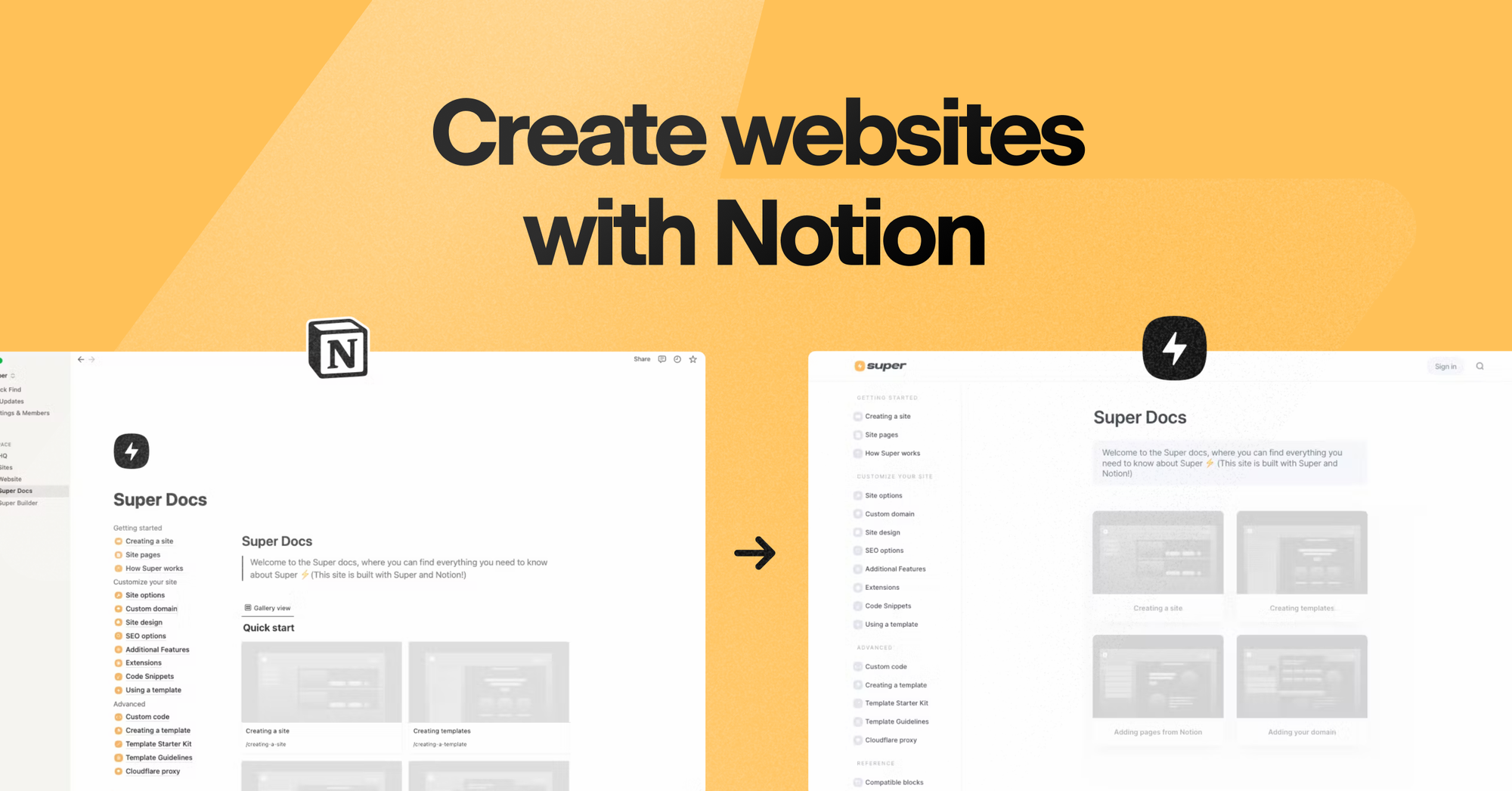 Super — Create Websites with Notion