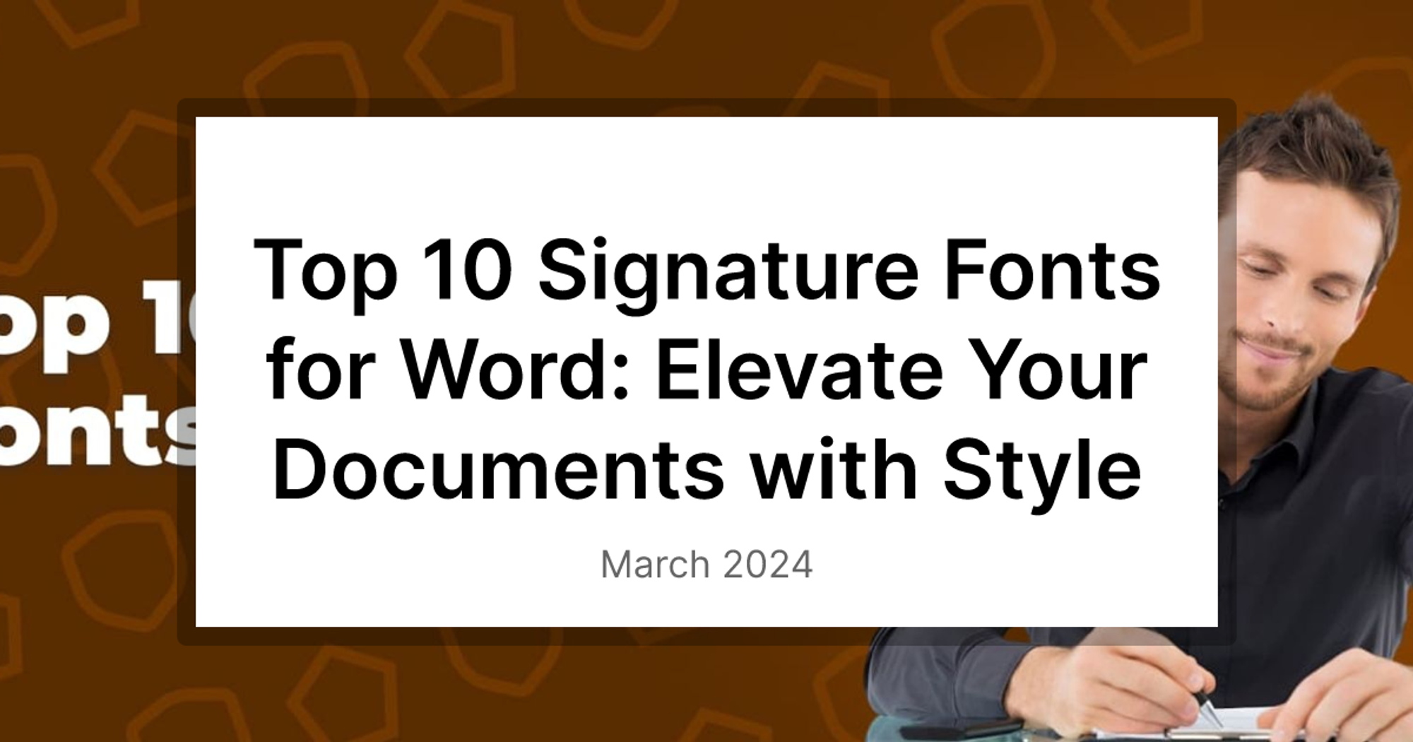 Top 10 Signature Fonts for Word: Elevate Your Documents with Style