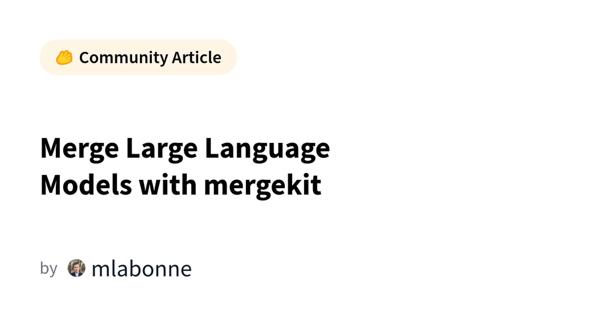Merge Large Language Models with mergekit