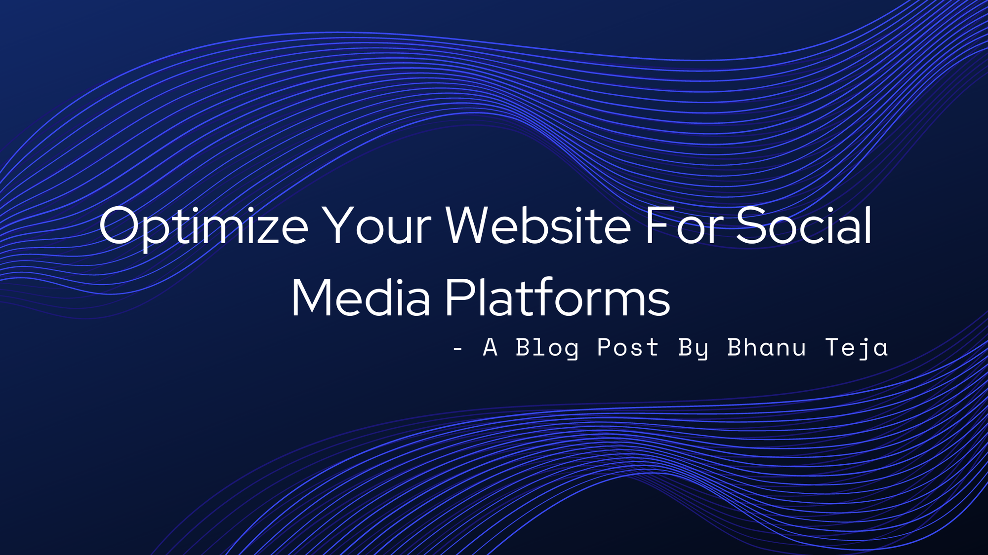 Optimize Your Website For Social Media Platforms
