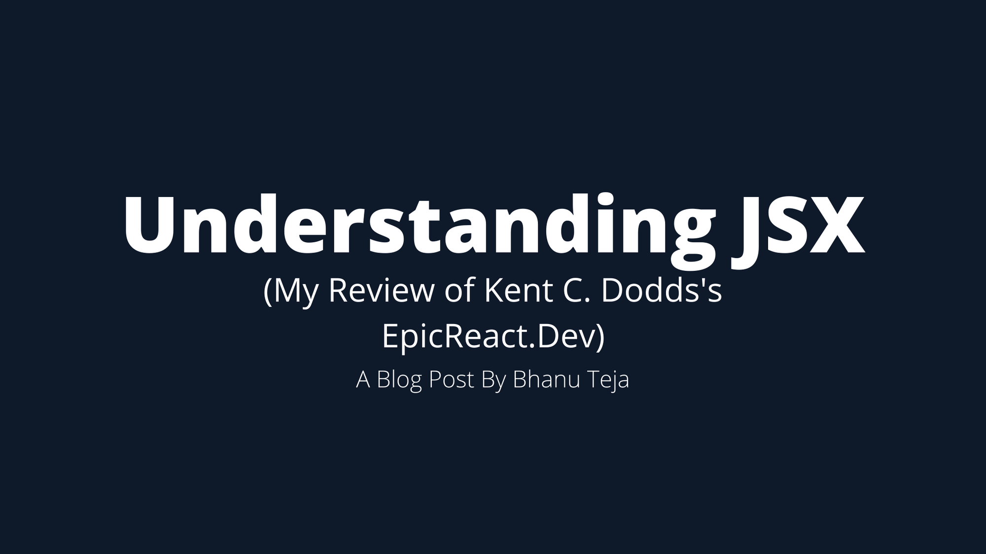 React Fundamentals: Understanding JSX