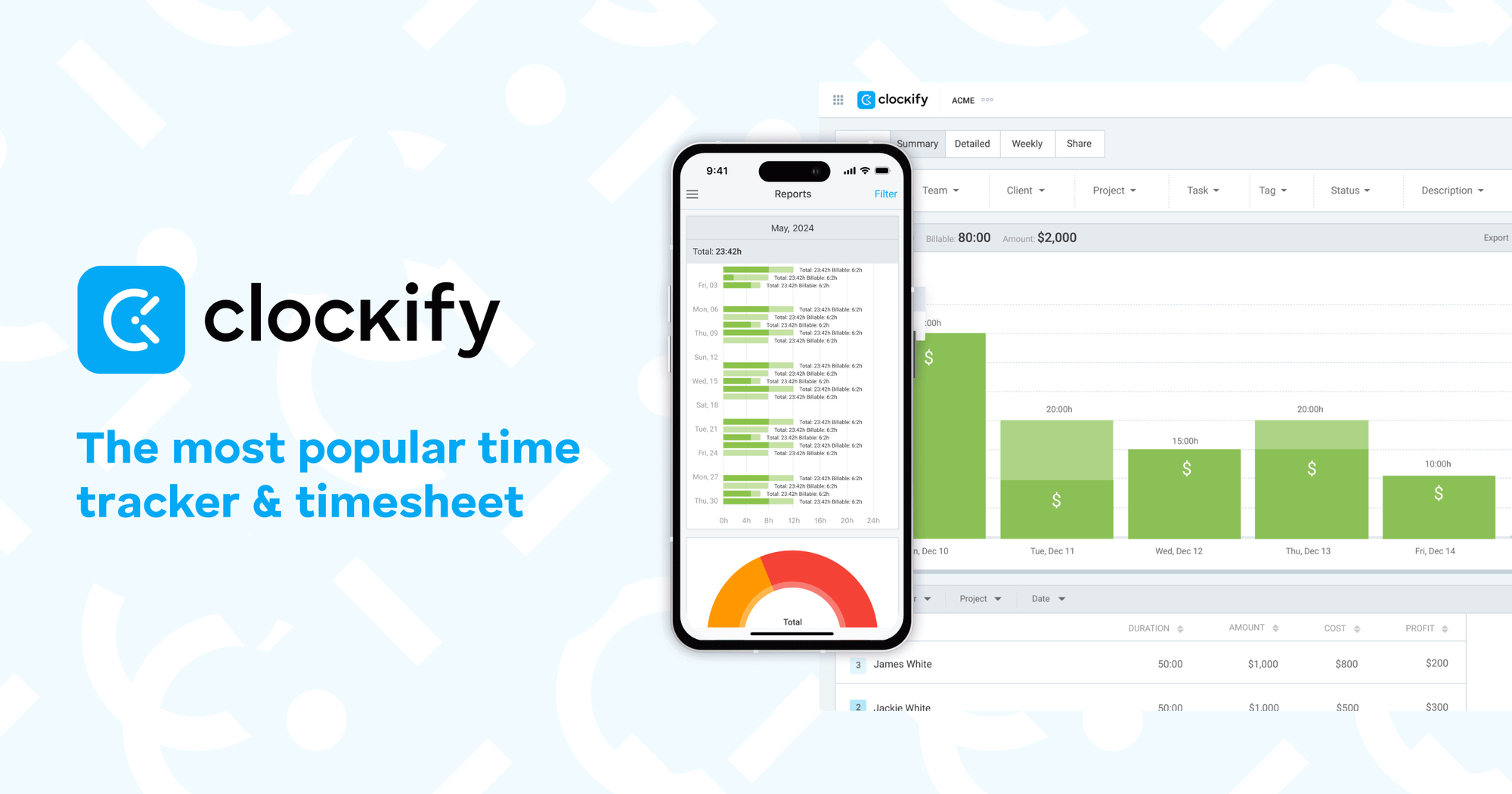 Clockify - 100% Free Time Tracking Software