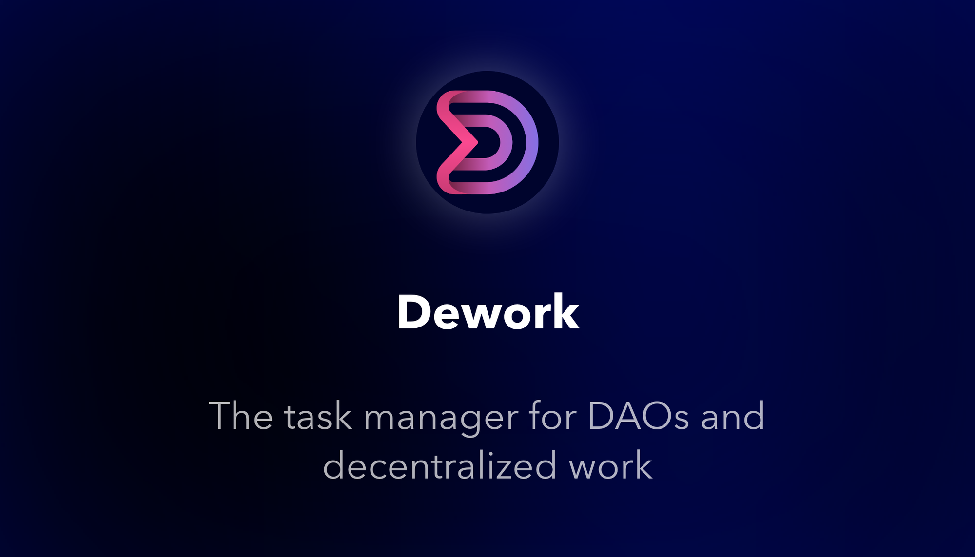 Dework - The task manager for DAOs and decentralized work