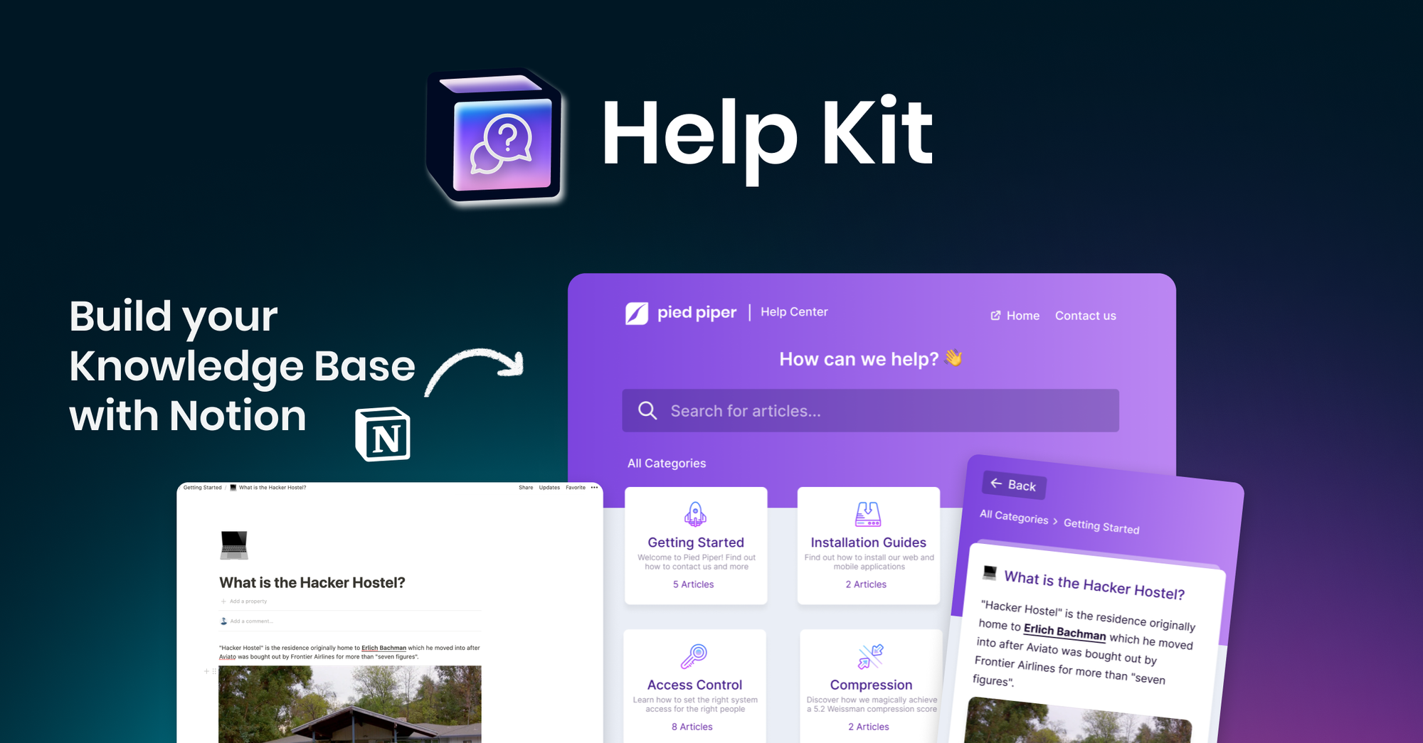 HelpKit - Build your Knowledge Base with the ease of Notion