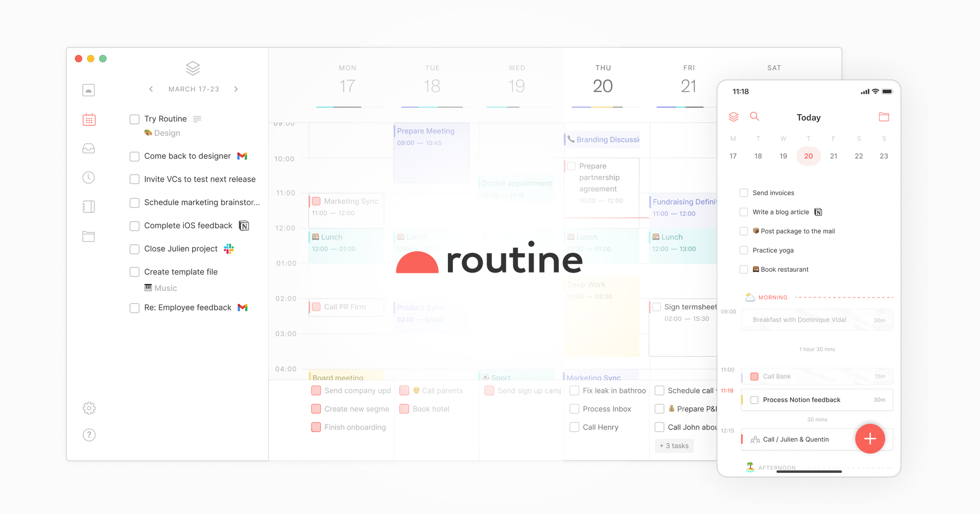 Routine | Calendar, Notes & Task Management