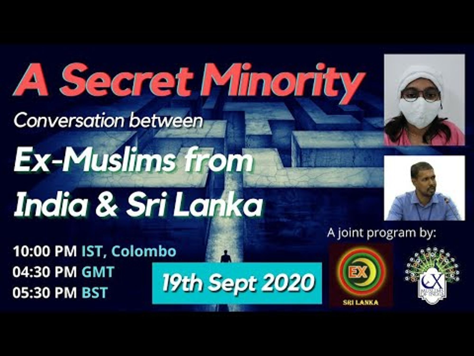 Secret Minority - A Conversation - Ex-Muslims from India & Sri Lanka