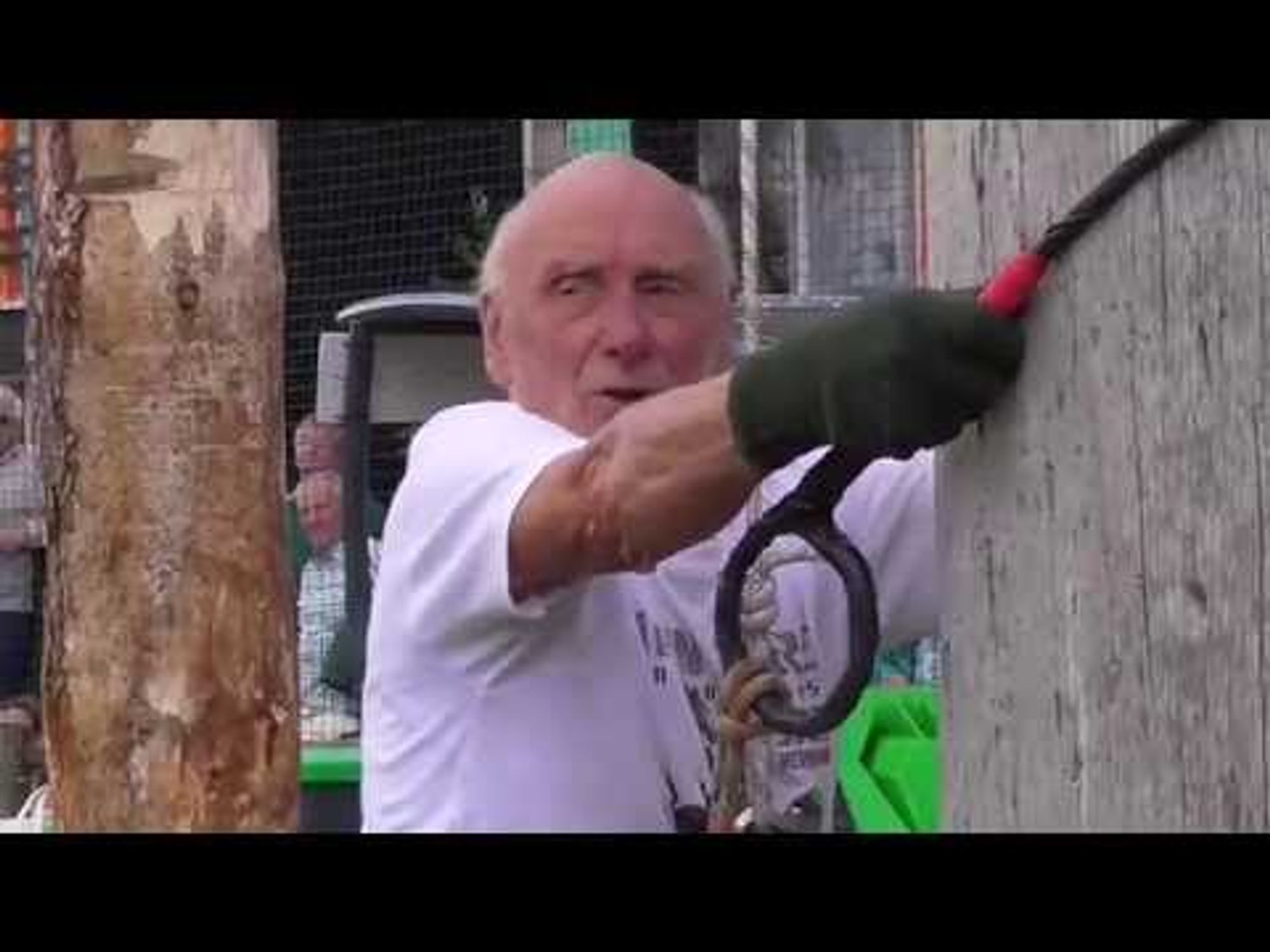 83 Year Old Man Climbs 100ft Pole