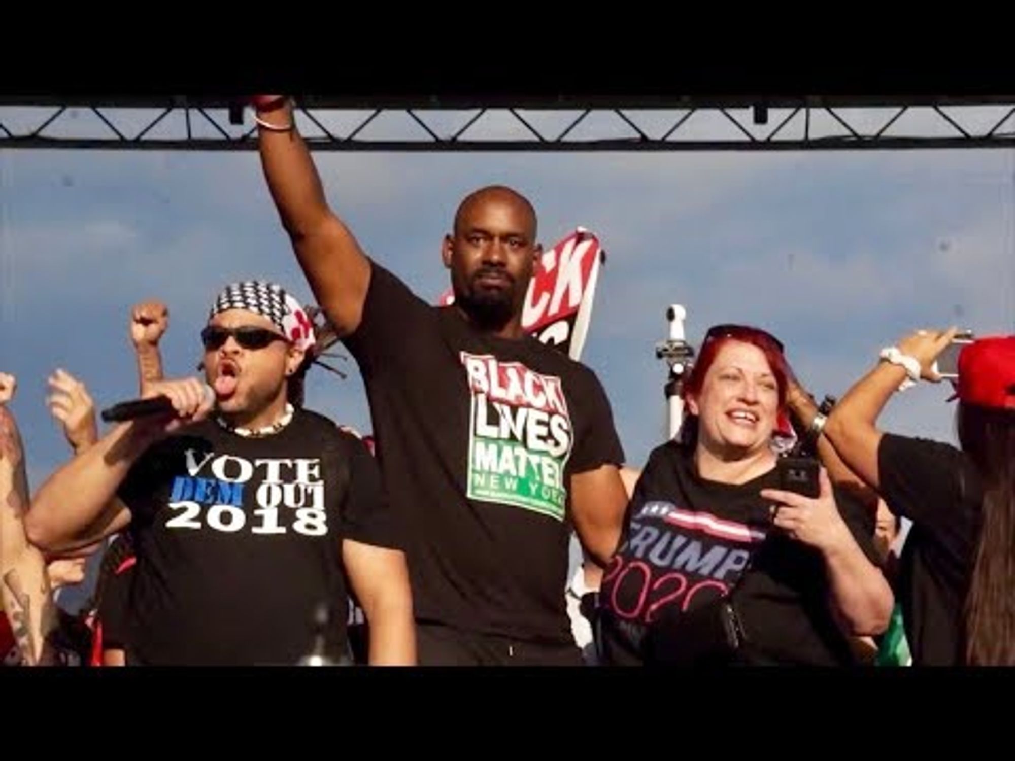 Trump Supporters Invite #BlackLivesMatter Protesters on Stage at MOAR Rally