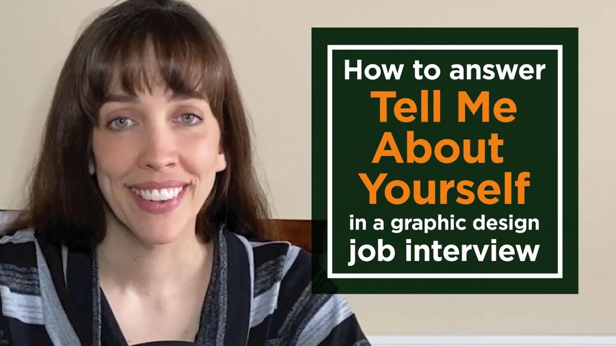 Good Example of - How to answer Tell me about Yourself in a Graphic Design job interview - YouTube 