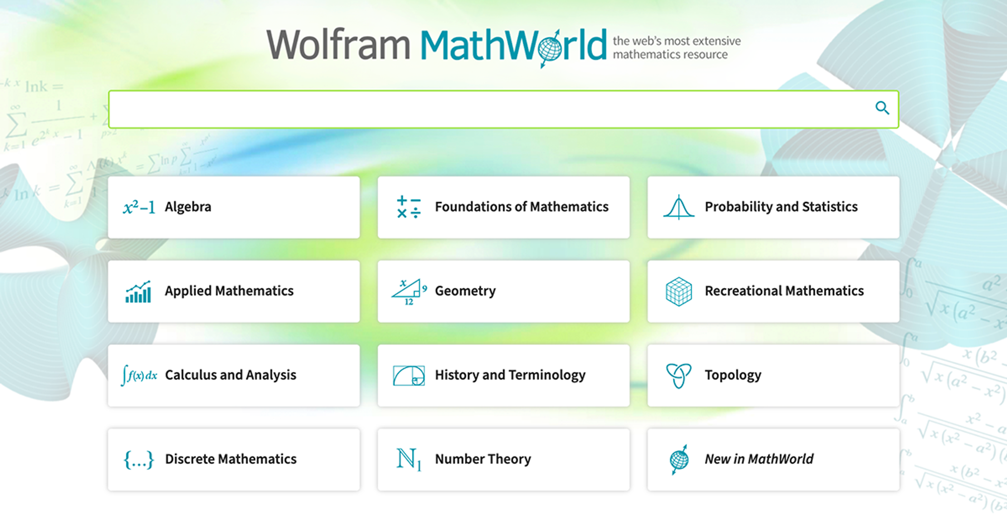 Wolfram MathWorld: The Web's Most Extensive Mathematics Resource