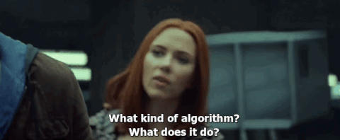 I love how they portray algorithms in movies, don’t you? (Credit: The Winter Soldier, 2014)