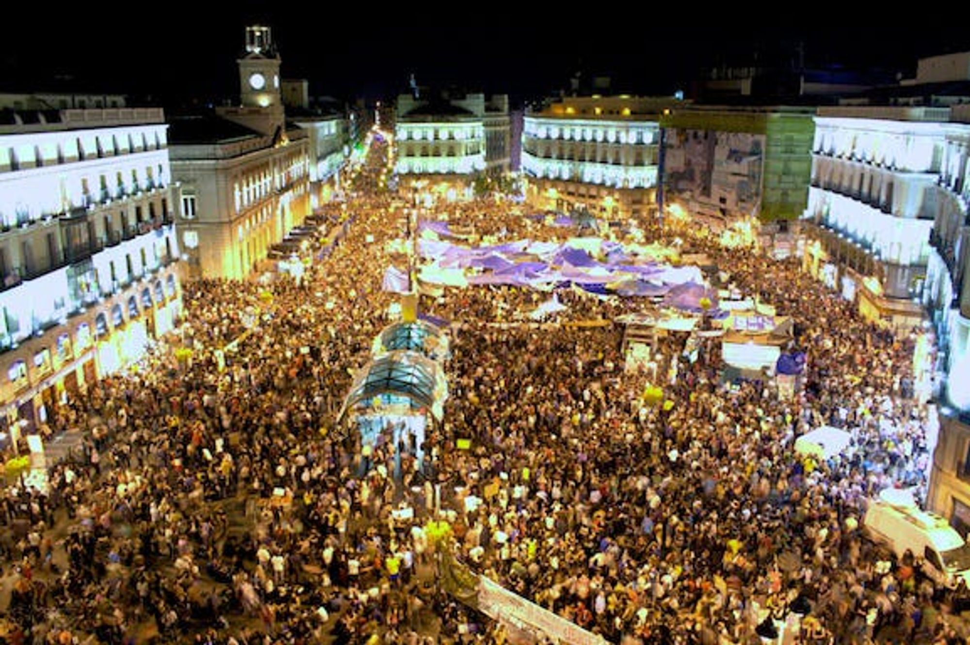 Puerta del Sol, Madrid, during the Indignados protests (Wikipedia)
