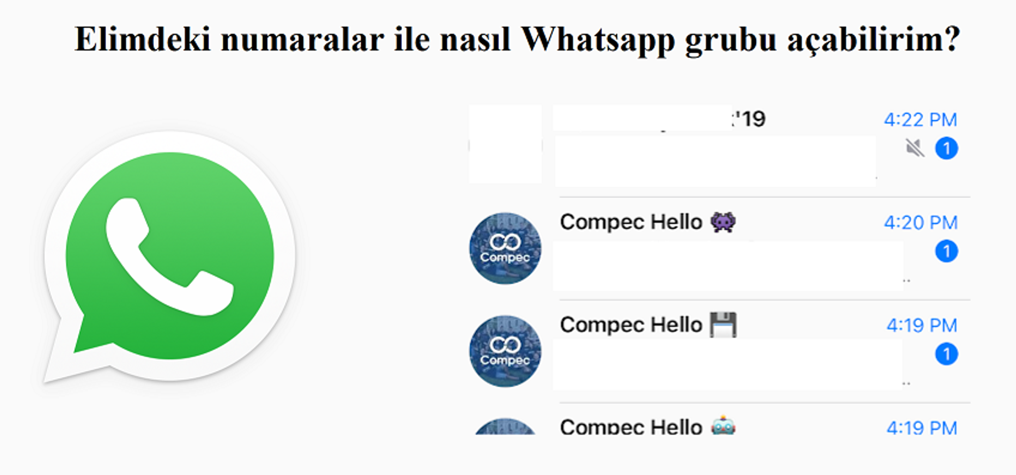 Whatsapp'ta grup oluştururken elinizdeki listedeki numaraları kolayca nasıl eklersiniz?