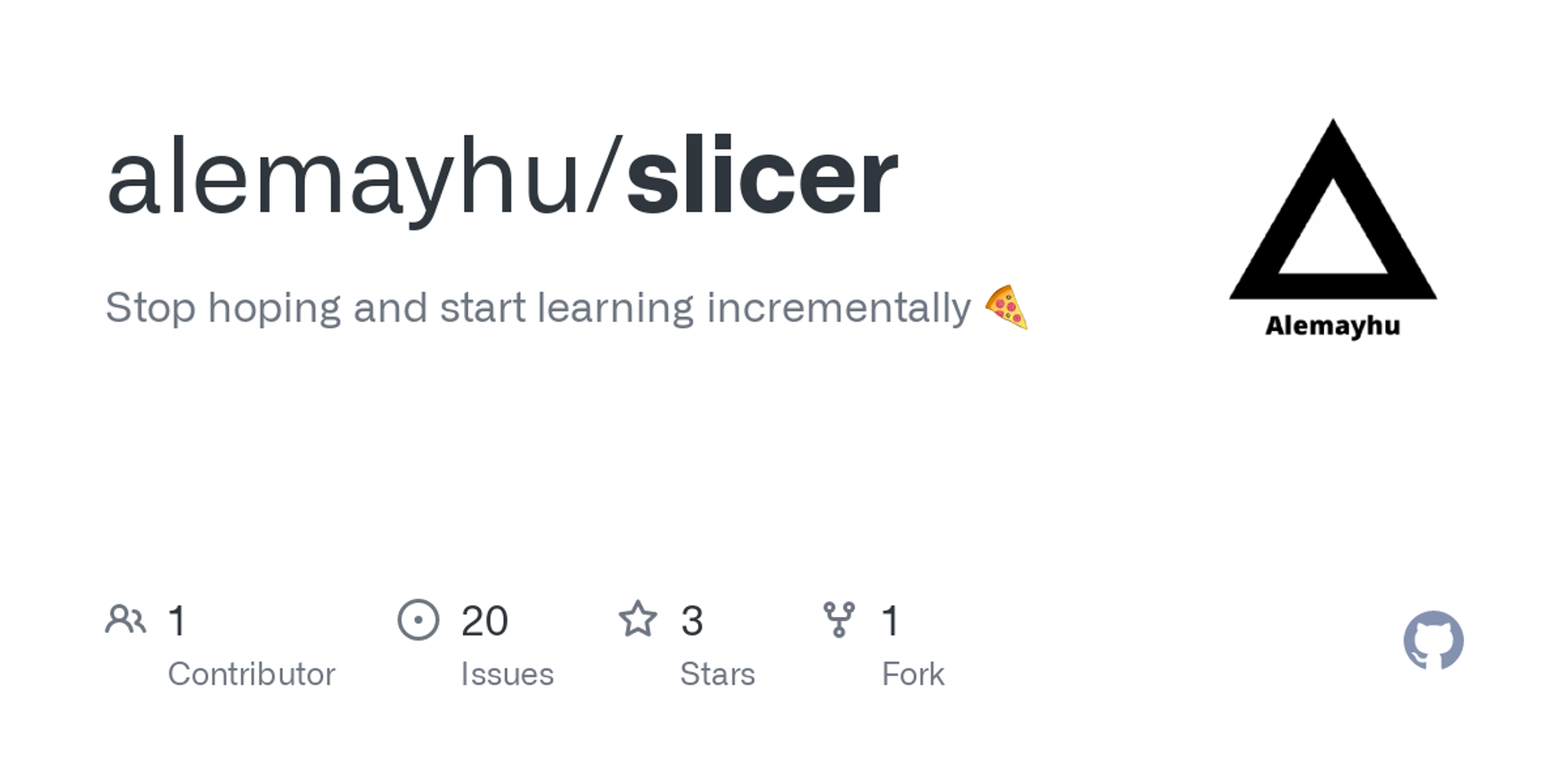 GitHub - alemayhu/slicer: Stop hoping and start learning incrementally 🍕
