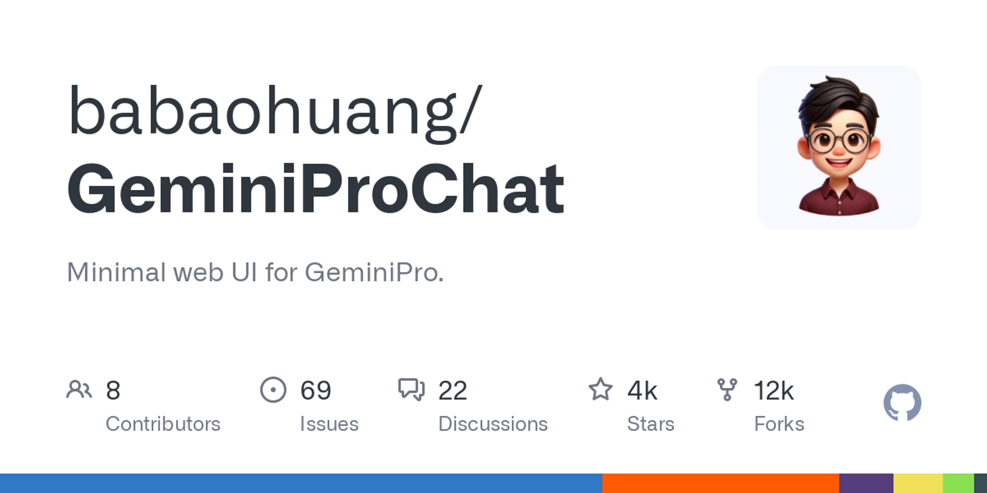 GitHub - babaohuang/GeminiProChat: Minimal web UI for GeminiPro.