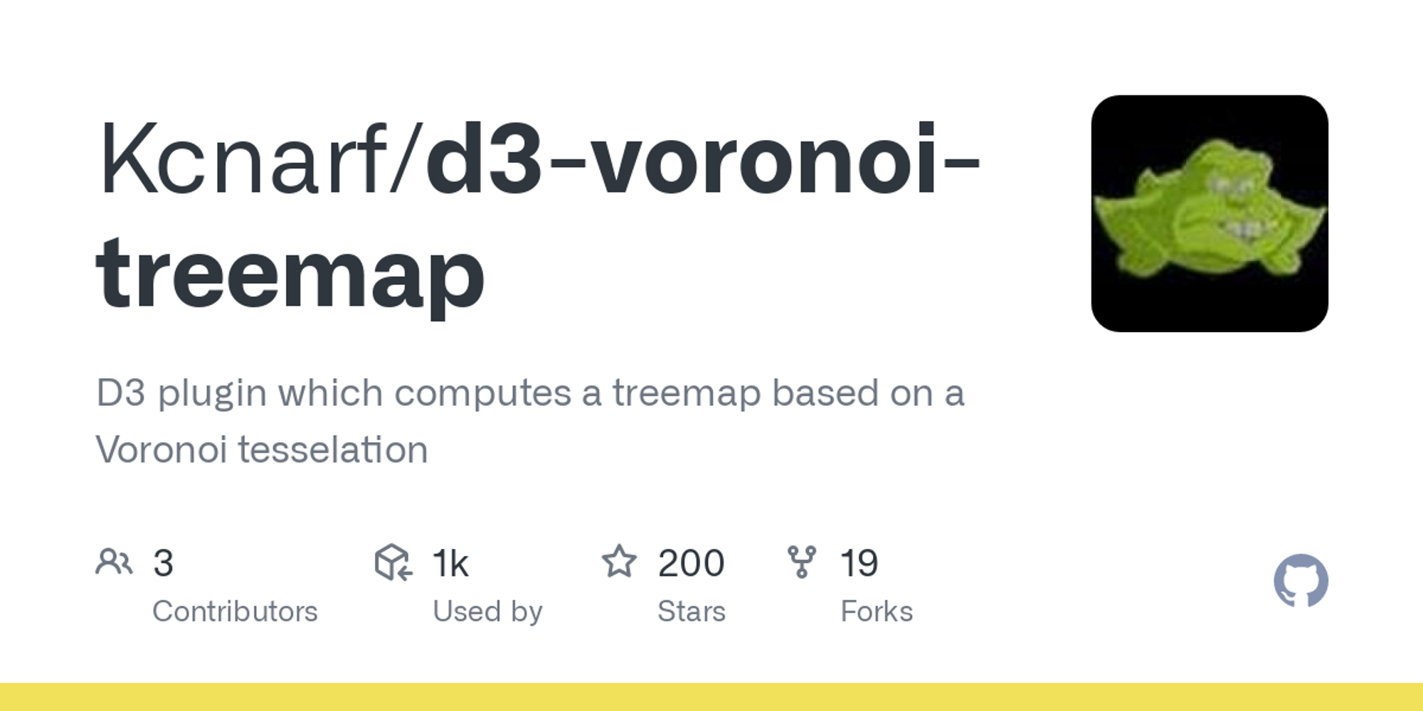 GitHub - Kcnarf/d3-voronoi-treemap: D3 plugin which computes a treemap based on a Voronoi tesselation