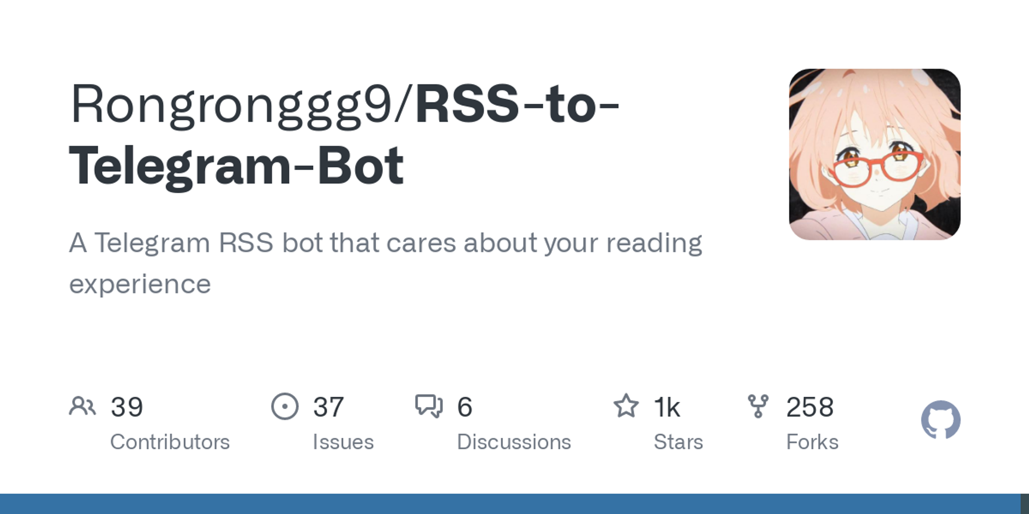 GitHub - Rongronggg9/RSS-to-Telegram-Bot: A Telegram RSS bot that cares about your reading experience
