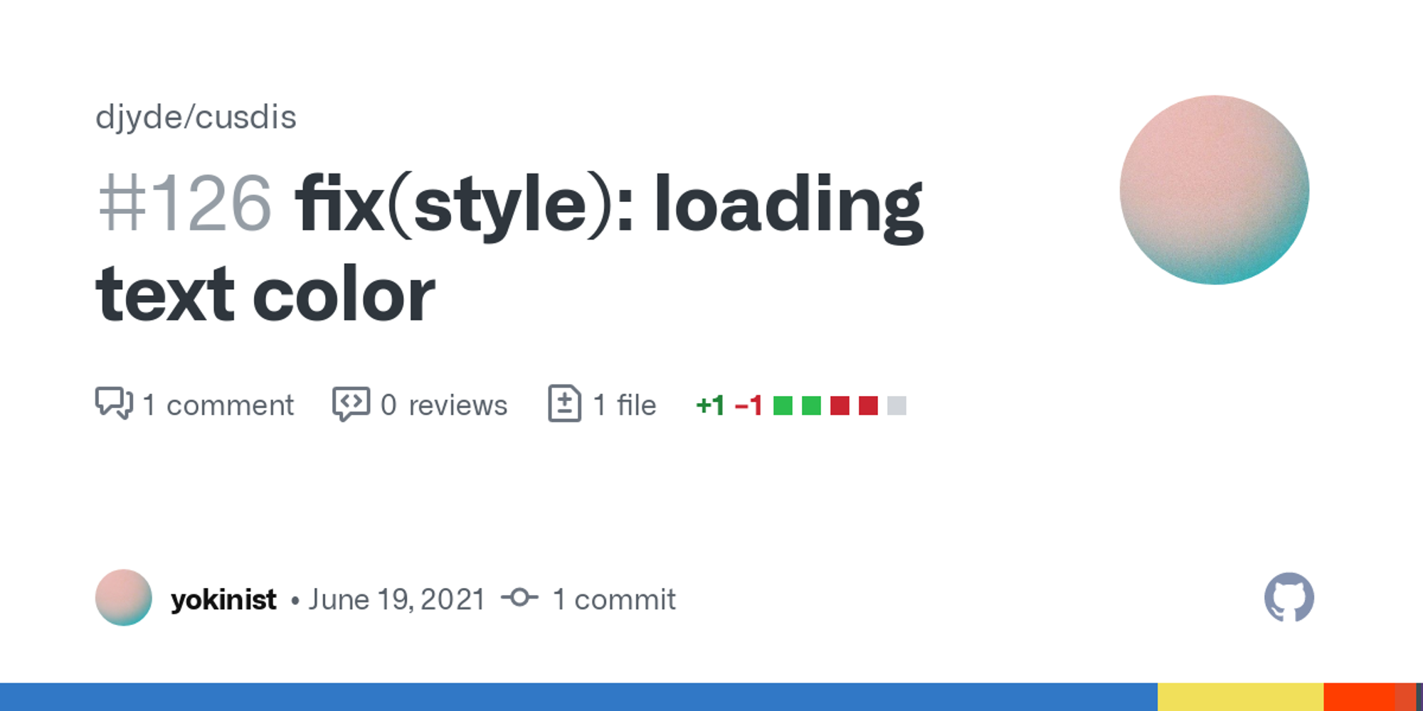 fix(style): loading text color by yokinist · Pull Request #126 · djyde/cusdis