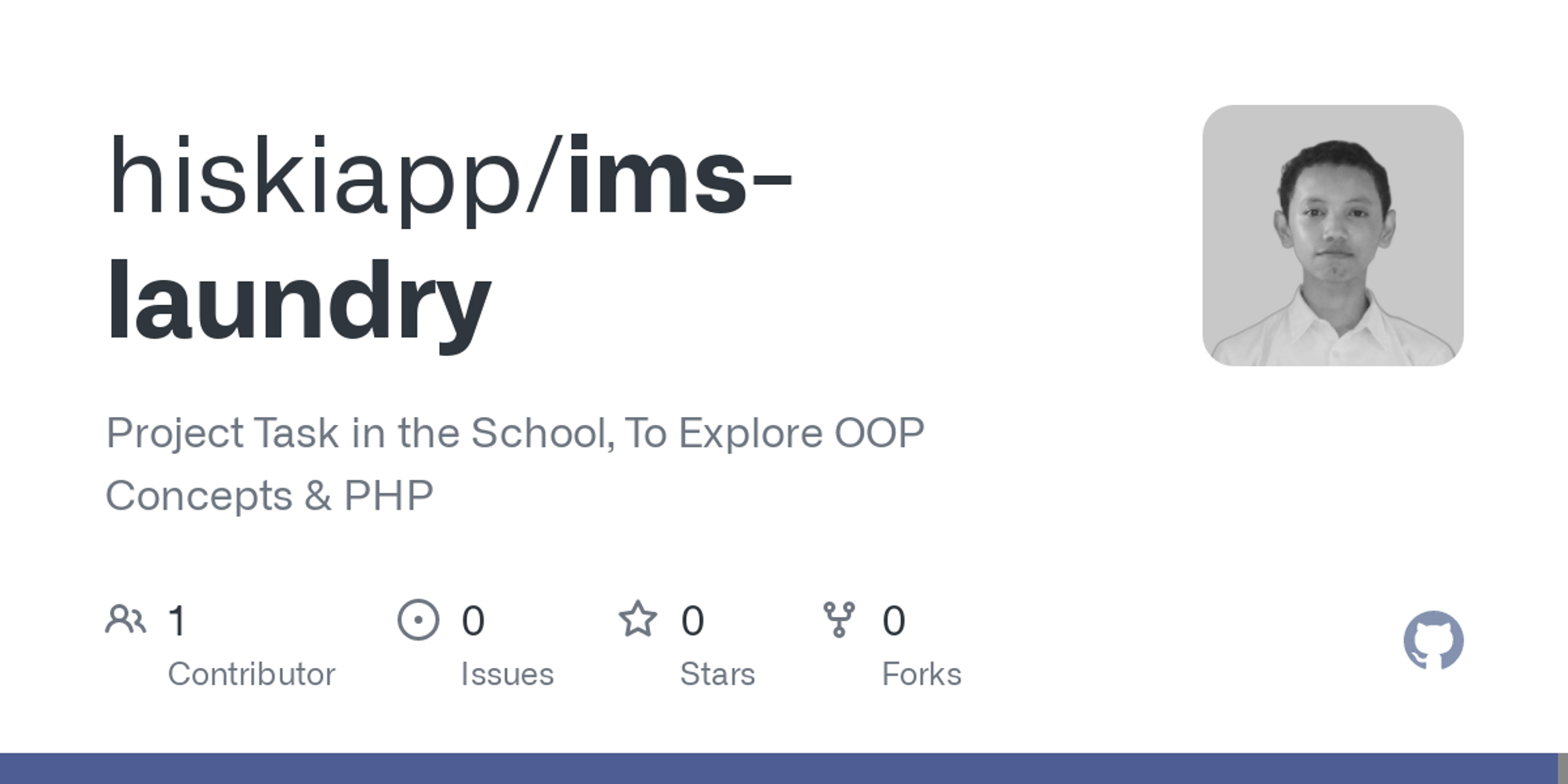 GitHub - hiskiapp/ims-laundry: Project Task in the School, To Explore OOP Concepts & PHP