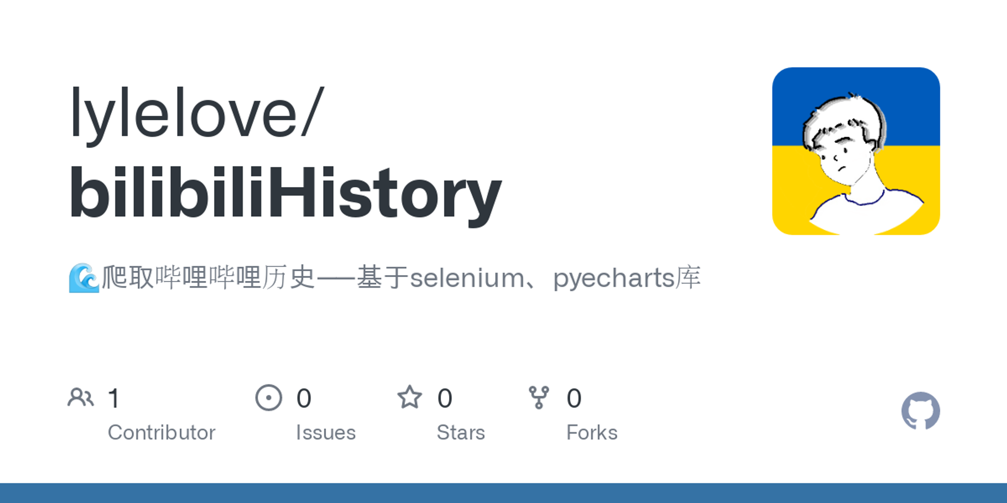 GitHub - lylelove/bilibiliHistory: 🌊爬取哔哩哔哩历史--基于selenium、pyecharts库