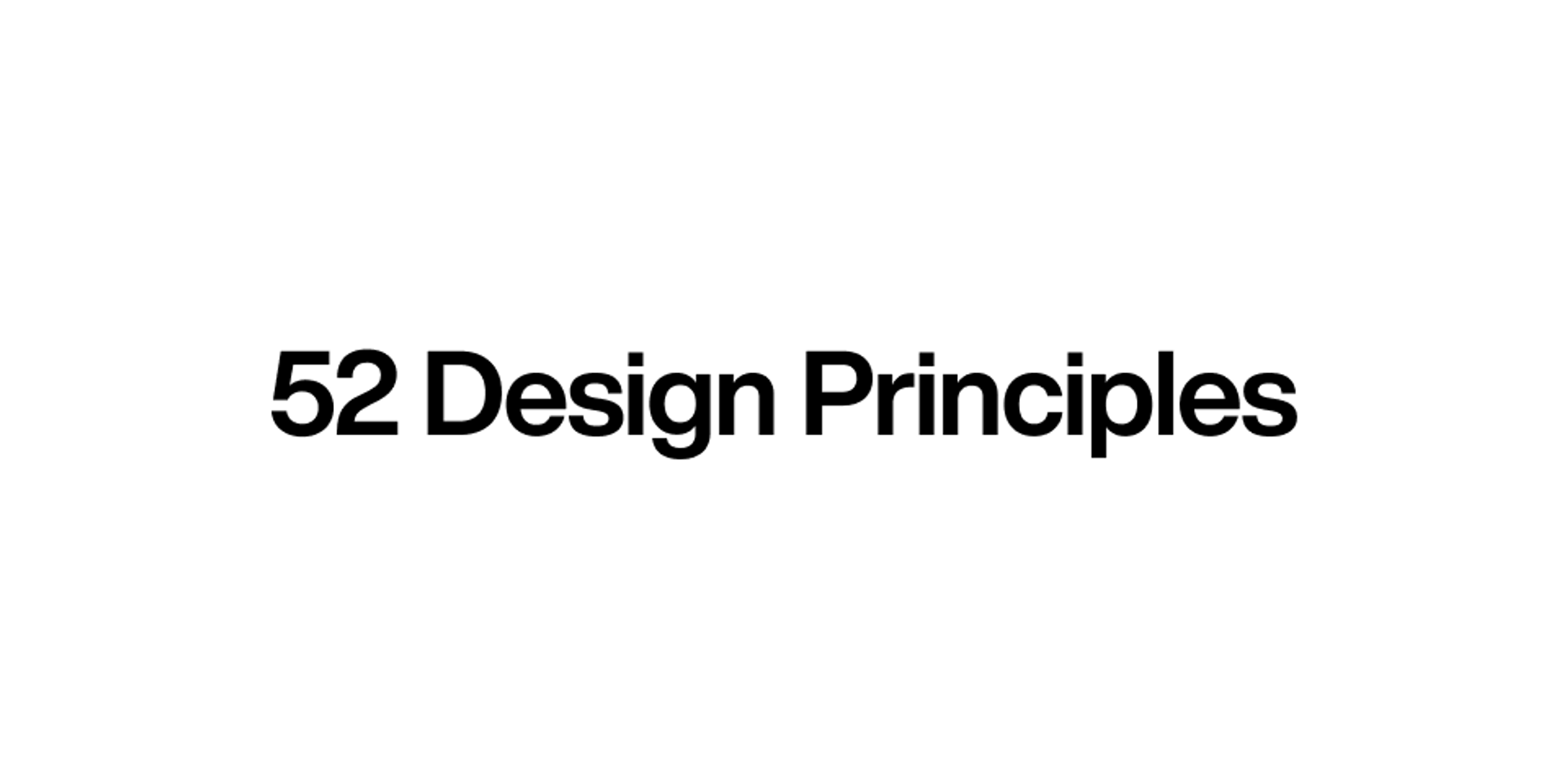 52 Design Principles